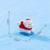 Cachecol criativo com paisagem em miniatura, boneco de neve em miniatura, globo de neve fofo, decorações de cena de neve DIY, enfeites para pendurar, pequenas peças decorativas