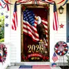 Capa de Porta de Tecido Elástico Decoração Dia da Independência Capa para Cabeça de Porta Decoração do 250º Aniversário dos EUA Capa de Porta Fábrica Atacado Personalização