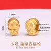 En stock, entrega rápida, accesorios tradicionales de oro arena que no se decoloran, pulseras de estilo chino, colgantes, accesorios hechos a mano para DIY, productos semiacabados