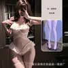 Lencería sexy, body coqueto de entrepierna abierta, uniforme de tentación sexy y ardiente, pijama audaz y coqueto