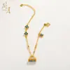 Bolsa Sha Jin Fu Bolsa Pequena com Cadeado Pulseira de Orquídea Cor de Esmalte Flor Gotejante Pulseira com Corrente AB com Corrente Extensora para Mulheres