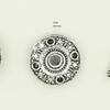 Plata de Xizang Chiang Mai Hecho a Mano Plata Antigua Flor de Caracola Cuentas Separadoras de Riqueza Pulsera de Cristal DIY Accesorios para Colgante de Collar