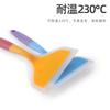 Stock Listo de Fábrica Espátula de Silicona Transparente de Dos Colores Boca Ancha Espátula Translúcida para Tamagoyaki Utensilios de Cocina Espátula de Silicona