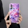 A16 Capa Protetora Borboleta A72 Adequada para Capa de Celular Samsung S25Ultra A16 Capa Macia Tpu Bolha Rosa S26