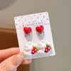 Brincos de Pressão Infantis, Acessórios de Coelho Doces e Fofos para Meninas, Joias para Meninas Sem Orelhas Furadas, Brincos Sem Dor, Pingentes de Orelha, Tarraxas de Orelha