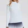 Ropa Deportiva Europea y Americana de Empalme Ciclismo Yoga Secado Rápido Camiseta de Manga Larga Fitness Running Bádminton Tops de Principios de Otoño Yoga