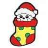 Encantos de Zueco de Dibujos Animados de PVC para Navidad Copo de Nieve Hombre de Jengibre Muñeco de Nieve Hebillas de Zapato de Goma Blanda Accesorios de Decoración de Zapatos DIY Festivos