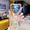 Fábrica de origen funda transparente para iPhone 17 con dinosaurio de dibujos animados pintado con UV, funda suave resistente a arañazos y caídas, personalización al por mayor