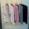 Jaqueta Acinturada Inspirada em Issey Miyake para Mulheres, Design Primavera/Verão 2026, Cardigã Plissado Único, Top Versátil para Mulheres