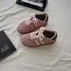 Novos Tênis Esportivos de Couro Genuíno Outono/Inverno para Meninas, Tênis de Treino Alemães Versáteis para Meninas Pequenas, Tênis Cortez Clássicos para Crianças Médias e Mais Velhas