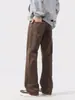 Maple House Moda Masculina / 2026 Primavera/Outono Novos Jeans Americanos High Street Slim-Fit Afunilados Versáteis Tendência Calças Compridas