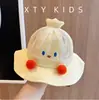 Sombrero de Pescador de Bebé de Dibujos Animados Primavera y Verano Delgado Estilo Coreano Protección Solar Sombrero de Cubeta para Niños Sombrero de Sol para Bebé