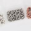 Aguja de perla de posicionamiento de metal 100 accesorios de herramientas DIY perla de metal de posicionamiento para tejido de punto de ropa de punto de cruz de cinco colores