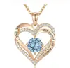 Collar de explosiones europeo y americano para mujer oro rosa plata moda colgante OL collar joyería de personalidad de alta gama venta al por mayor