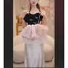 Vestido de Princesa para Niña Verano Nuevo Estilo Dulce Vestido con Lazo Vestido de Verano para Bebé Vestido para Fiesta de Cumpleaños Dopamina