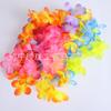 En existencia, corona hawaiana de simulación de flores, corona de seis colores, anillo para el cuello, girasol, corona para el cuello, tela de poliéster, flores coloridas