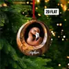Adornos de Árbol de Acrílico Nuevos Transfronterizos para Animales Colgantes de Árbol de Navidad Impresión Plana de Mapache Decoraciones Colgantes