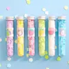 Jabón de Papel Desechable Portátil para Lavado de Manos en Exteriores Viaje Escamas de Jabón Tubo de Ensayo Flor de Jabón Papel de Jabón Flor con Forma de Botella Escamas de Jabón