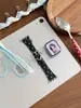 Fivela de Metal Estrela Pulseira de Couro para Apple Watch Adequada para Apple Watch iWatch 12ª Geração 11/10