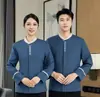 Uniforme para personal de limpieza de propiedades, de manga larga, para mujer, adecuado para otoño e invierno, para usar en hoteles, casas de huéspedes, habitaciones de huéspedes y hospitales