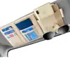 Cubierta para Parasol de Coche Bolsa de Almacenamiento para Teléfono Móvil de Coche Bolsa Colgante Soporte para Gafas Soporte para Facturas Tarjeta de Certificado Bolsa Multifuncional