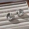 Pendientes de Aro Metálicos Exagerados de Moda Europeos y Americanos Estilo Retro de Hong Kong Aura Pendientes de Moda Casual Accesorios de Pendientes Dorados en Forma de C