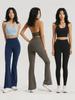 Chaleco de Yoga Osyo Deep U con Cuello Halter Espalda Bonita para Mujer, Copas Fijas, No Necesita Sujetador, Estilo Corto, Se Puede Usar Afuera, Pilates Fitness