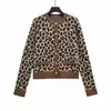 Comércio Exterior AliExpress Novo Cardigan de Tricô Jacquard Animal Clássico Feminino Outono 2024