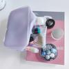 Nueva bolsa de cosméticos de gran capacidad de estilo sencillo para mujer, bolsa de almacenamiento de maquillaje multifuncional, portátil, impermeable, venta al por mayor