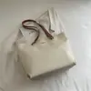 Bolsa Tote Simples Estilo Coreano Nova para Primavera/Verão 2026 para Mulheres Bolsa de Ombro Casual Bolsa de Mão de Grande Capacidade para Mulheres
