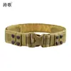 Cinturón Táctico Ancho 5.0 del Fabricante con Borde Reforzado, Cinturón de Lona para Hombre de Tela Oxford, Cinturón Exterior de Velcro