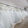 Estante de Exhibición de Vestidos de Novia de Pie Montado en Pared, Estante de Pared para Exhibición de Vestidos Negros, Barra Colgante Engrosada