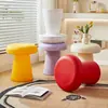 Taburete redondo de maquillaje para tocador en casa, taburete tipo hongo para dormitorio de niñas, sofá para cambiarse los zapatos, taburete de manicura