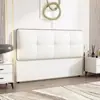 Modelo Novo 2025 Cama de Casal de Madeira Maciça Moderna Minimalista de Luxo Leve com Cabeceira Macia Integrada Venda por Atacado