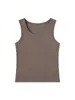 Camisola Pura y Sexy Dulce y Picante para Mujer, Adecuada para Primavera, Verano y Otoño, Anti-Exposición, Corte Ajustado, Ropa Exterior, Top sin Mangas
