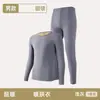 Pantalones de otoño de terciopelo alemán cálido para hombres mayores, forro polar, base engrosada, cuello redondo, traje de terciopelo suave, invierno
