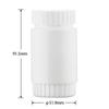 Botella sólida blanca de boca ancha Zhenhua PE de 120 ml para píldoras, tapa de rosca con tapa, botella de poliéster, botella para píldoras
