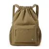 Mochila de Cordão Grande Capacidade Genuína Simples da Moda Estilo Coreano Encomenda Personalizada para Mulheres Esportes ao Ar Livre Viagem Mochila de Cordão