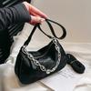 Bolso de Axila para Mujer 2024 Nuevo Texturizado para Mujer Cadena para el Hombro Bandolera Primavera y Verano Portátil Simple Bolso Cuadrado Pequeño Moderno