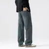 Ropa de Hombre Fengshe / Jeans Pesados de Moda para Hombre Primavera 2026 Rectos Estilo Americano Modernos Versátiles Jeans