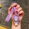 Chaveiro Iridescente Galvanizado de Desenho Animado Kuromi Pingente de Bolsa Pequeno Acessório Boneca Chaveiro Fofo Exquisito para Meninas