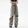 Pantalones de paracaidista rectos delgados de verano para exteriores para hombres y mujeres de calle alta de estilo americano, pantalones de protección solar de secado rápido para parejas