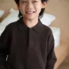 Ropa de punto para niños Primavera y Otoño 2025 Nuevas Camisas Polo para Niños Ropa de Punto con Cuello para Niñas Camisetas Interiores para Bebé