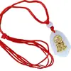 2017 Nuevo Jianghu Puesto Productos Calientes Jade Incrustado en Oro Guanyin Chapado en Oro Colgante de Collar Nueva Gota de Agua Chapado en Oro