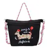 Suministro Exclusivo Transfronterizo de Bolsos Cruzados Bordados de Dibujos Animados, Bolsos Mini Portátiles para Mujer, Se Pueden Estampar con Texto y Logo