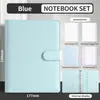 Caderno A5 de Folhas Soltas Mais Vendido da Amazon, Caderno de Couro PU Cor Macaron, Planejador de Orçamento em Dinheiro, Bloco de Notas de Folhas Soltas