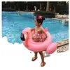 Anillo flotador inflable para asiento de niño de PVC engrosado, anillo flotador de agua con diseño de flamenco