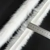 Tira de Pelo Sintético de Visón Sombrero de León Despertando Linterna Felpa Blanca Cinta Tejida 1cm Seda para el Cabello Ropa Decoración DIY Hecha a Mano Accesorios de Borde Flecado