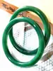 Fábrica directa 10 mm jade niña pintura de tinta vintage pulsera redonda jingle temperamento simple pulsera concubina imperial