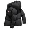Jaqueta de plumas à prova de três elementos para pão outono e inverno nova norma nacional 90 jaqueta de plumas para frio extremo masculina externa com capuz jaqueta acolchoada de plumas